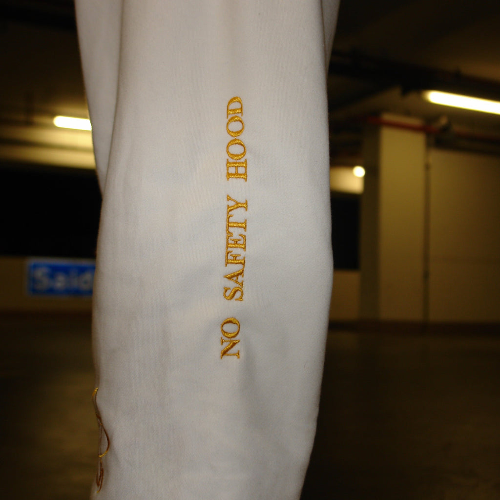 SAFETY PUFF PANTS WHITE-GOLD
