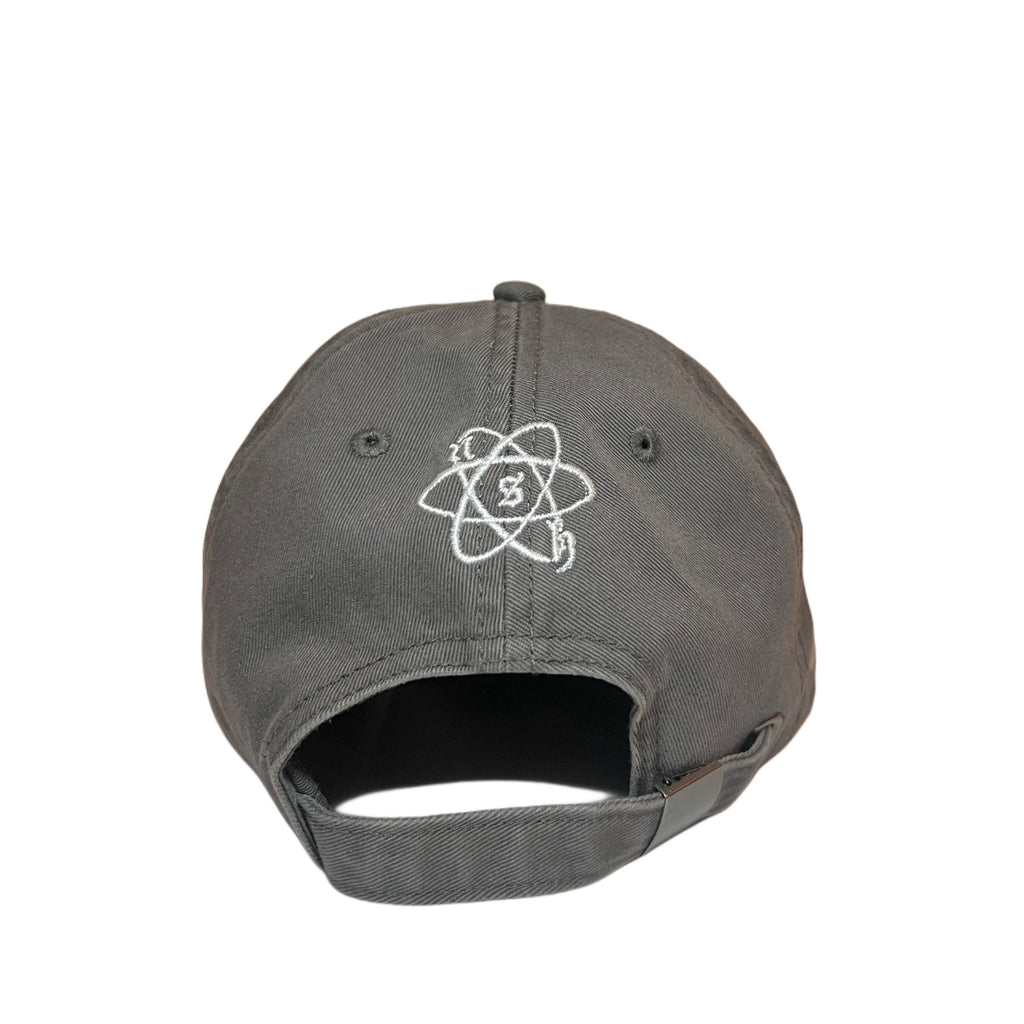 GREY DESTROYED FIREBALL BASEBALL CAP