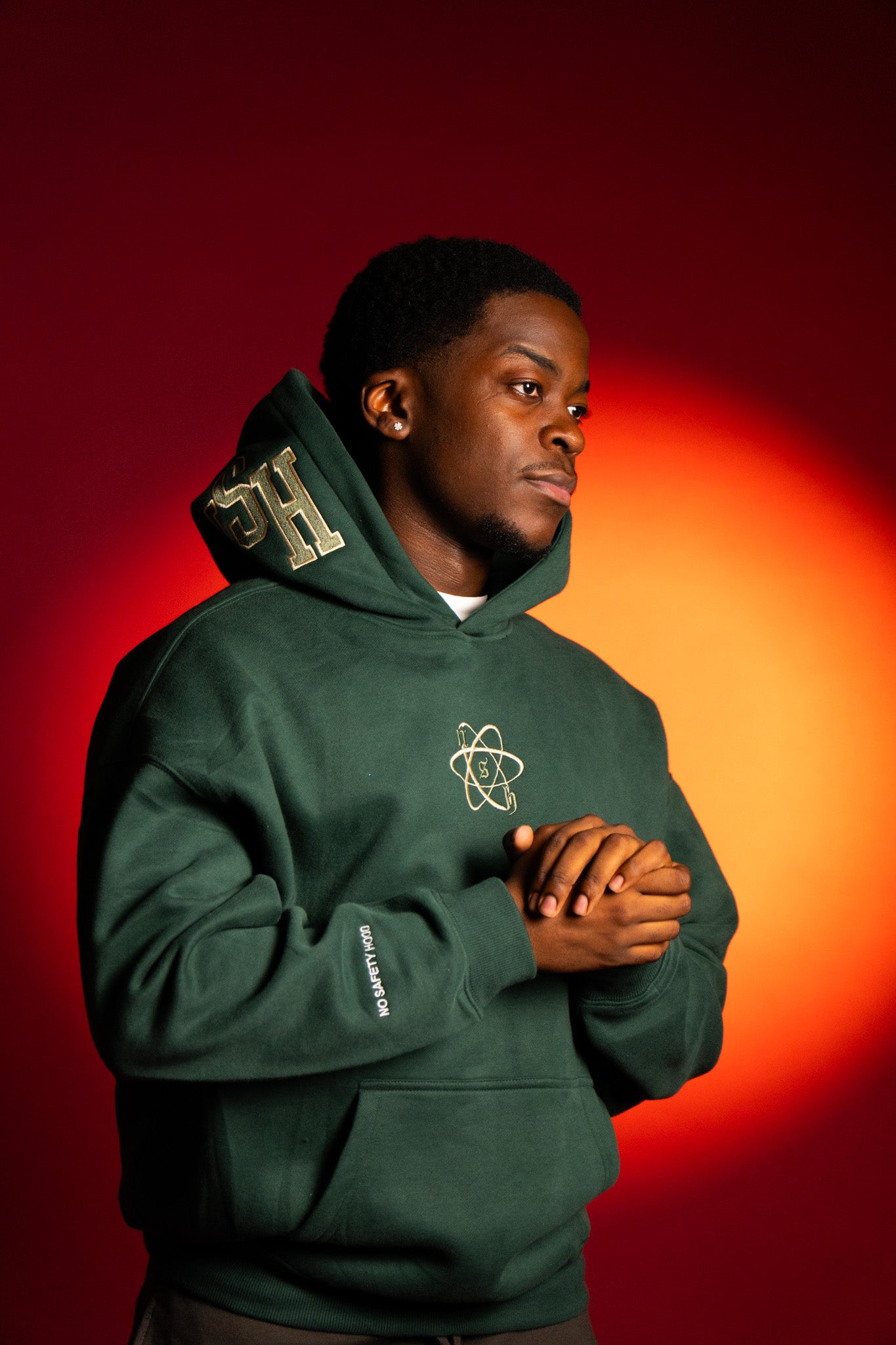 SAFETY GREEN PUFF HOODIE