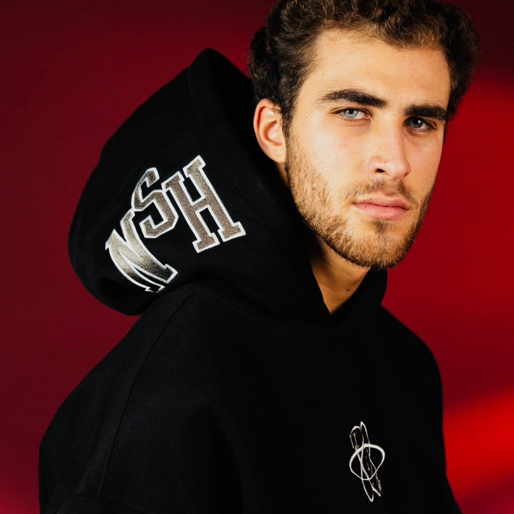 SAFETY BLACK PUFF HOODIE