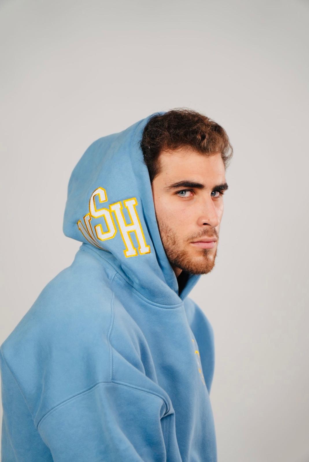 SAFETY BLUE PUFF HOODIE