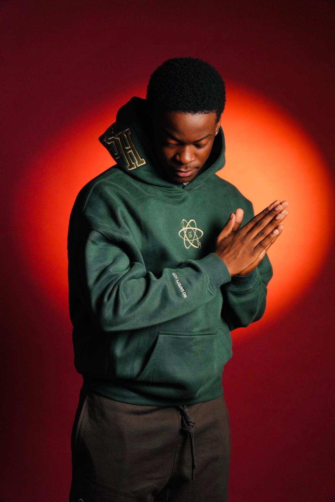 SAFETY GREEN PUFF HOODIE