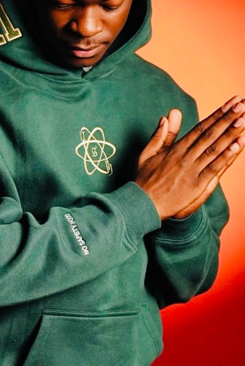 SAFETY GREEN PUFF HOODIE