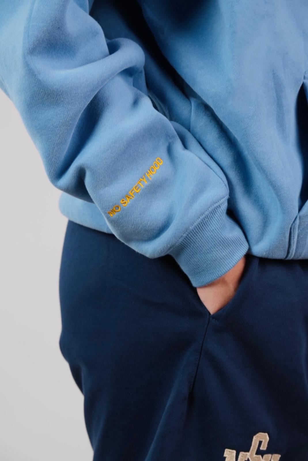 SAFETY BLUE PUFF HOODIE